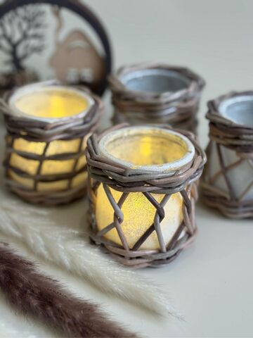 Подсвечник плетеный, изображение 4