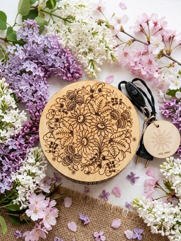 Ночник Хохлома с лучиками, изображение 4