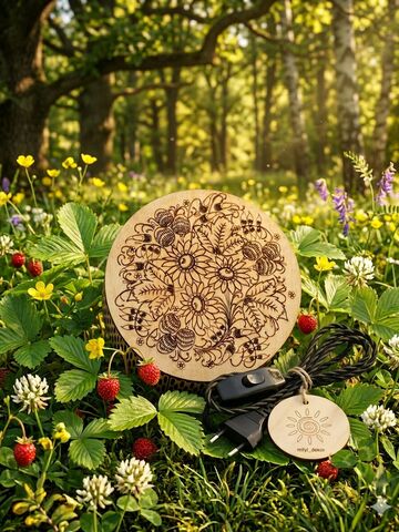 Ночник Хохлома с лучиками, изображение 5