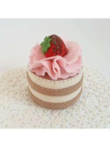 Набор 3 пирожных из фетра для детской кухни, изображение 3