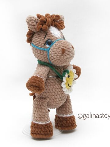 Вязаная плюшевая лошадка, изображение 4