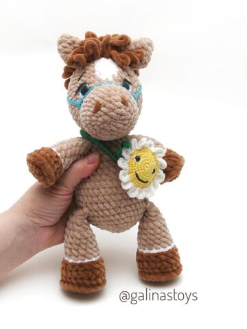 Вязаная плюшевая лошадка, изображение 2