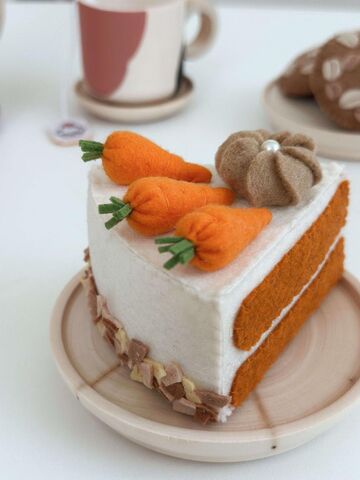 Игрушечная еда Морковный торт из фетра, изображение 7