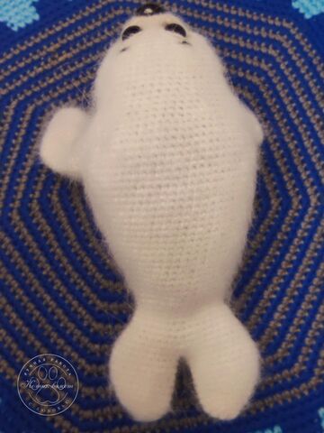 Мастер класс по вязанию игрушки крючком "Нерпа", изображение 6