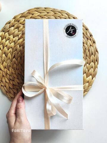 Плюшевая зайка ручной работы 25 см, именная игрушка с метрикой на ушке, подарок FomiToys, изображение 8