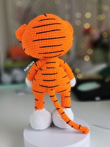 Описание вязания Тигр Тишка 25 см, PDF мастер-класс крючком, мягкая игрушка амигуруми, Вариации товаров: 3, изображение 4