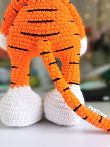 Описание вязания Тигр Тишка 25 см, PDF мастер-класс крючком, мягкая игрушка амигуруми, Вариации товаров: 3, изображение 3
