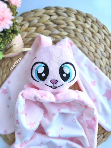 Игрушка для сна зайка для новорожденных 36 см, гипоаллергенная розовая, подарок, Вариации товаров: 2, изображение 8