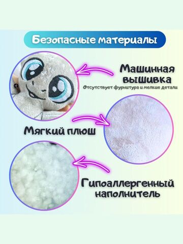 Мягкая игрушка плюшевый Дракон "Сувенир Дракоша FomiToys 16 см". Подарок на день рождения/на новый год/ для малыша, Основной цвет: Серый, изображение 4