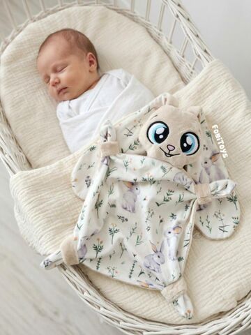 Игрушка для сна зайка для новорожденных 36 см, гипоаллергенная бежевая, подарок, Вариации товаров: 3