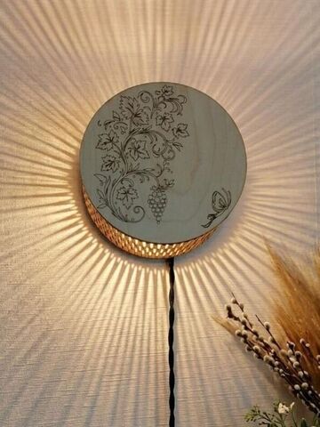 Ночник Виноградная лоза с лучиками