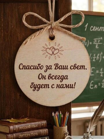 Подарок учителю или воспитателю. Ночник с лучиками с биркой в подарок, изображение 4