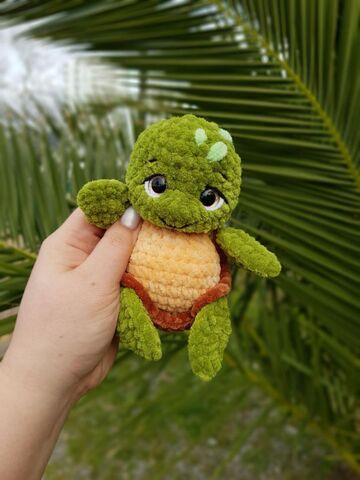 Мастер-класс «Черепашонок» из серии МК Крошки-Горошки, вязание крючком автор Екатерина Чиркова Chirka_toys, изображение 2