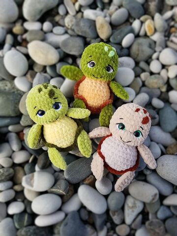 Мастер-класс «Черепашонок» из серии МК Крошки-Горошки, вязание крючком автор Екатерина Чиркова Chirka_toys, изображение 4
