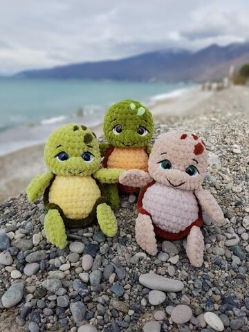 Мастер-класс «Черепашонок» из серии МК Крошки-Горошки, вязание крючком автор Екатерина Чиркова Chirka_toys, изображение 5