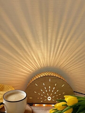 Ночник с лучиками тенями , настольный