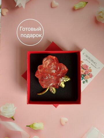 Брошь "Роза", изображение 5
