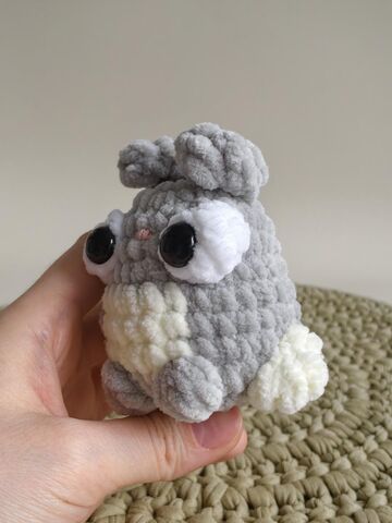 мягкая игрушка зайчик ручной работы / брелок зайчик, изображение 5