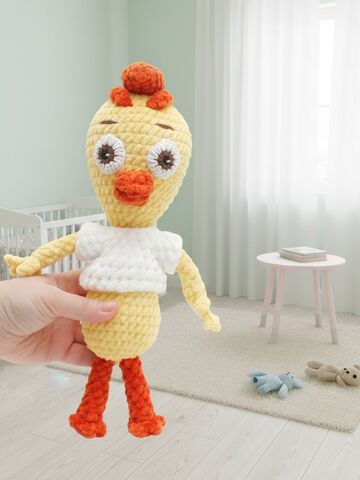 Вязаная игрушка Цыплёнок