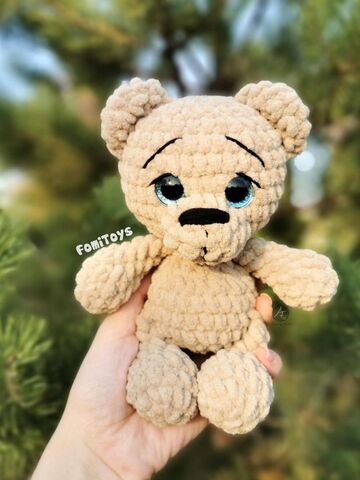 Мастер-класс Мишка крючком 20 см, PDF описание вязания, мини-игрушка амигуруми, Вариации товаров: 9, изображение 6
