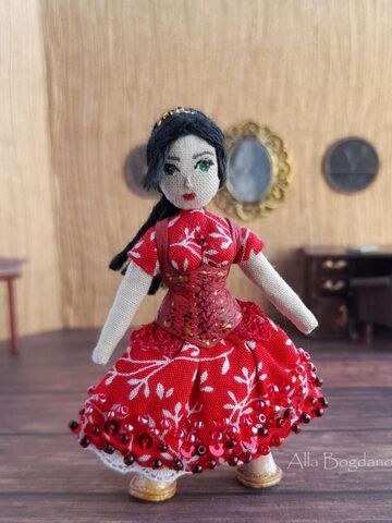 Миниатюрная кукла Кармен, изображение 5