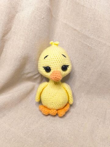 Вязаная игрушка ручной работы "Уточка", изображение 4