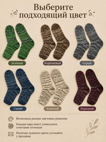 Носки вязаные мужские, изображение 4