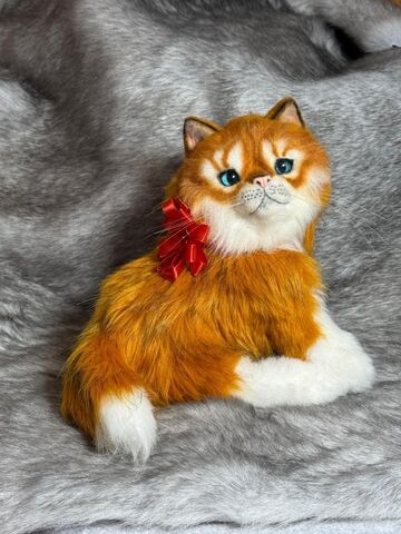 Реалистичный рыжий котенок (голубые глазки), изображение 2