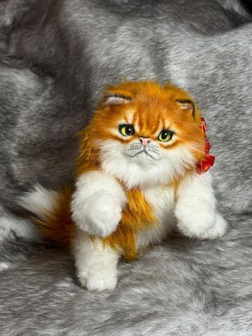 Реалистичный рыжий котенок (зеленые глазки), изображение 3