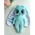 Мягкая плюшевая игрушка Зайка с длинными ушами FomiToys. Индивидуальная метрика, Основной цвет: Бирюзовый