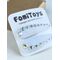 Белая заколка для волос со стразами 5 см ручной работы FomiToys