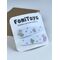 Белая заколка для волос со стразами 5 см ручной работы FomiToys
