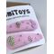 Розовая заколка для волос со стразами 5 см ручной работы FomiToys