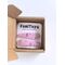 Розовая заколка для волос со стразами 5 см ручной работы FomiToys