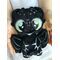 Мягкая игрушка плюшевый Дракон черный "Сувенир Дракоша FomiToys 16 см" Подарок на день рождения/ на новый год, Основной цвет: Черный