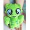 Мягкая игрушка плюшевый Дракон "Сувенир Дракоша FomiToys 16 см". Подарок на день рождения/на новый год, Основной цвет: Зеленый