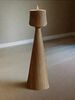 Подсвечник ручной работы из дерева в скандинавском стиле, 15см