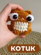 мягкая игрушка котенок ручной работы / брелок котенок, Вариации товаров: 3, Основной цвет: Горчичный