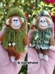 Обезьянка Обезьяна Игрушка вязаная Брелок