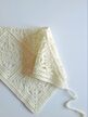 Косынка вязаная из хлопка, цвет сливочный