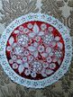 Круглая салфетка в технике гильоширования, ручная работа